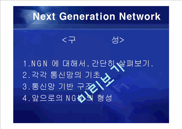 [공학][통신] 정보통신 NGN[Next Generation Network] 정의와 미래   (2 )